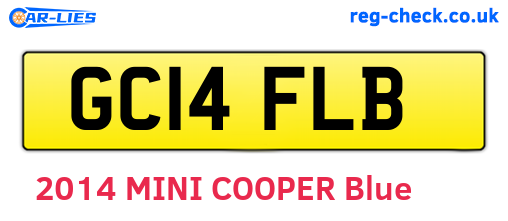GC14FLB are the vehicle registration plates.