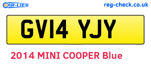 GV14YJY are the vehicle registration plates.