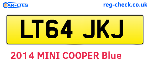 LT64JKJ are the vehicle registration plates.