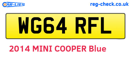 WG64RFL are the vehicle registration plates.