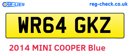 WR64GKZ are the vehicle registration plates.