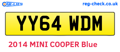 YY64WDM are the vehicle registration plates.