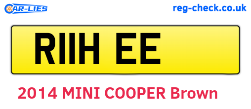 R11HEE are the vehicle registration plates.
