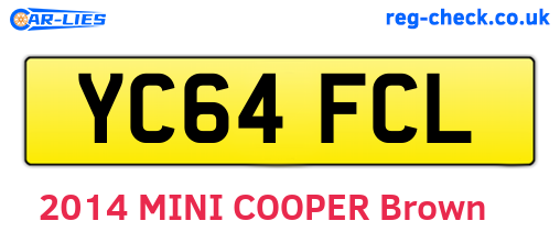 YC64FCL are the vehicle registration plates.