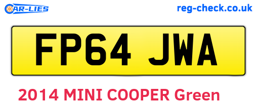 FP64JWA are the vehicle registration plates.