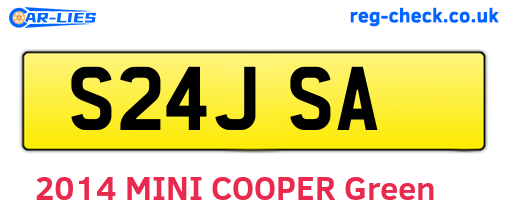 S24JSA are the vehicle registration plates.