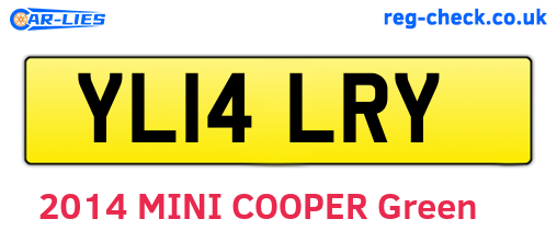 YL14LRY are the vehicle registration plates.