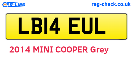 LB14EUL are the vehicle registration plates.