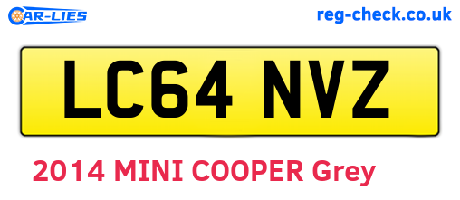 LC64NVZ are the vehicle registration plates.