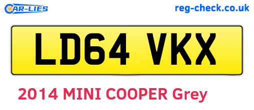 LD64VKX are the vehicle registration plates.