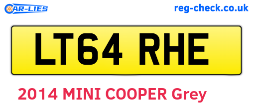 LT64RHE are the vehicle registration plates.