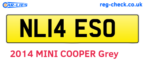 NL14ESO are the vehicle registration plates.