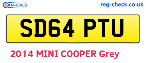 SD64PTU are the vehicle registration plates.