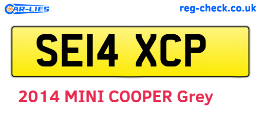 SE14XCP are the vehicle registration plates.