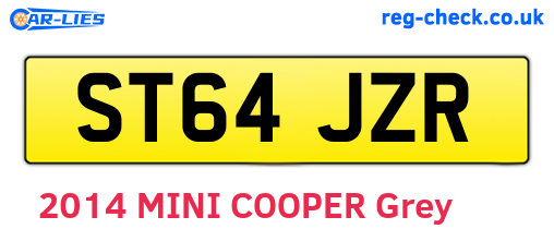 ST64JZR are the vehicle registration plates.