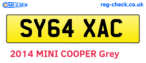 SY64XAC are the vehicle registration plates.
