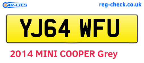 YJ64WFU are the vehicle registration plates.