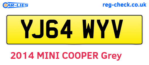 YJ64WYV are the vehicle registration plates.