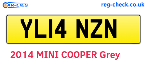 YL14NZN are the vehicle registration plates.