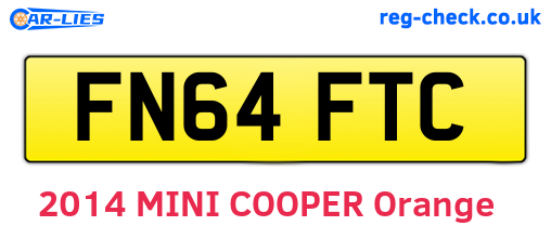 FN64FTC are the vehicle registration plates.