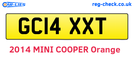 GC14XXT are the vehicle registration plates.