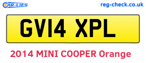 GV14XPL are the vehicle registration plates.