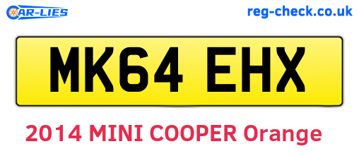 MK64EHX are the vehicle registration plates.