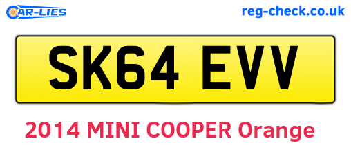SK64EVV are the vehicle registration plates.