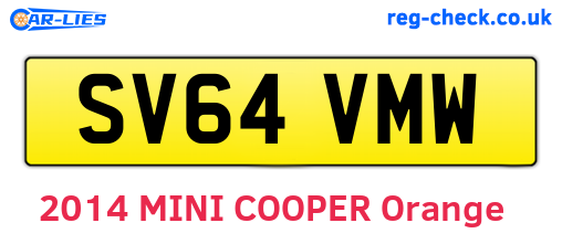 SV64VMW are the vehicle registration plates.