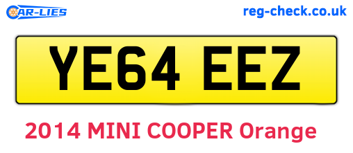 YE64EEZ are the vehicle registration plates.