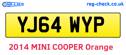 YJ64WYP are the vehicle registration plates.