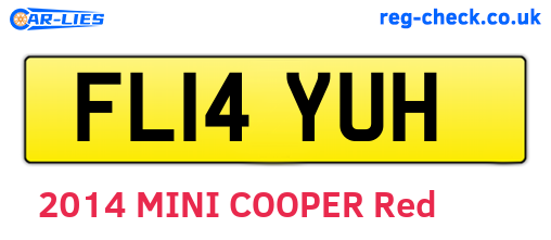 FL14YUH are the vehicle registration plates.