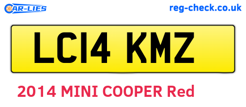 LC14KMZ are the vehicle registration plates.