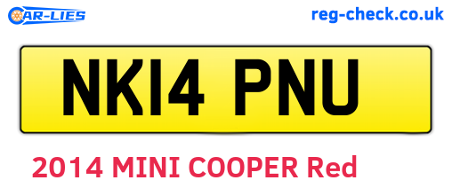 NK14PNU are the vehicle registration plates.
