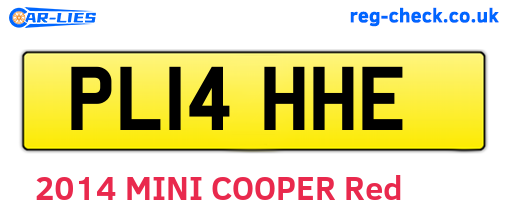 PL14HHE are the vehicle registration plates.