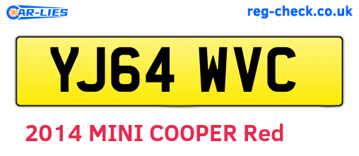 YJ64WVC are the vehicle registration plates.