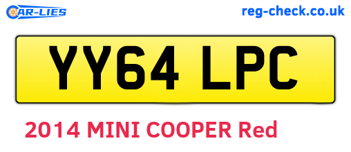YY64LPC are the vehicle registration plates.