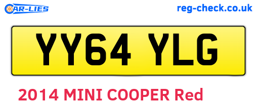 YY64YLG are the vehicle registration plates.