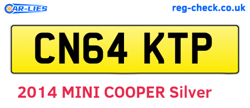 CN64KTP are the vehicle registration plates.