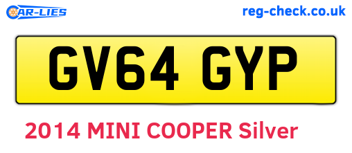 GV64GYP are the vehicle registration plates.
