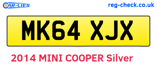MK64XJX are the vehicle registration plates.