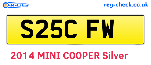 S25CFW are the vehicle registration plates.
