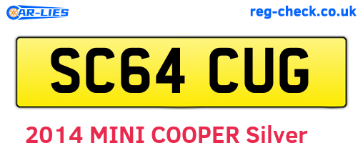 SC64CUG are the vehicle registration plates.