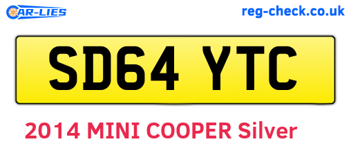 SD64YTC are the vehicle registration plates.