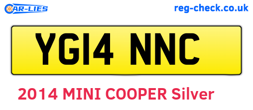 YG14NNC are the vehicle registration plates.