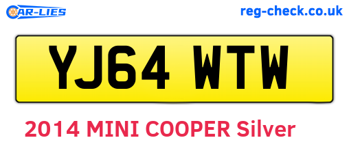 YJ64WTW are the vehicle registration plates.