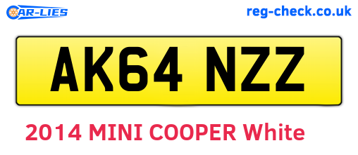 AK64NZZ are the vehicle registration plates.