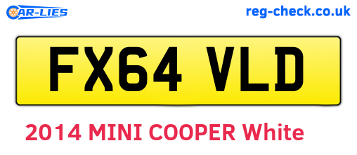 FX64VLD are the vehicle registration plates.