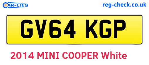 GV64KGP are the vehicle registration plates.