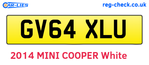 GV64XLU are the vehicle registration plates.